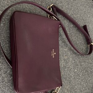 NWOT Kate Spade Deep Purple Crossbody Bag